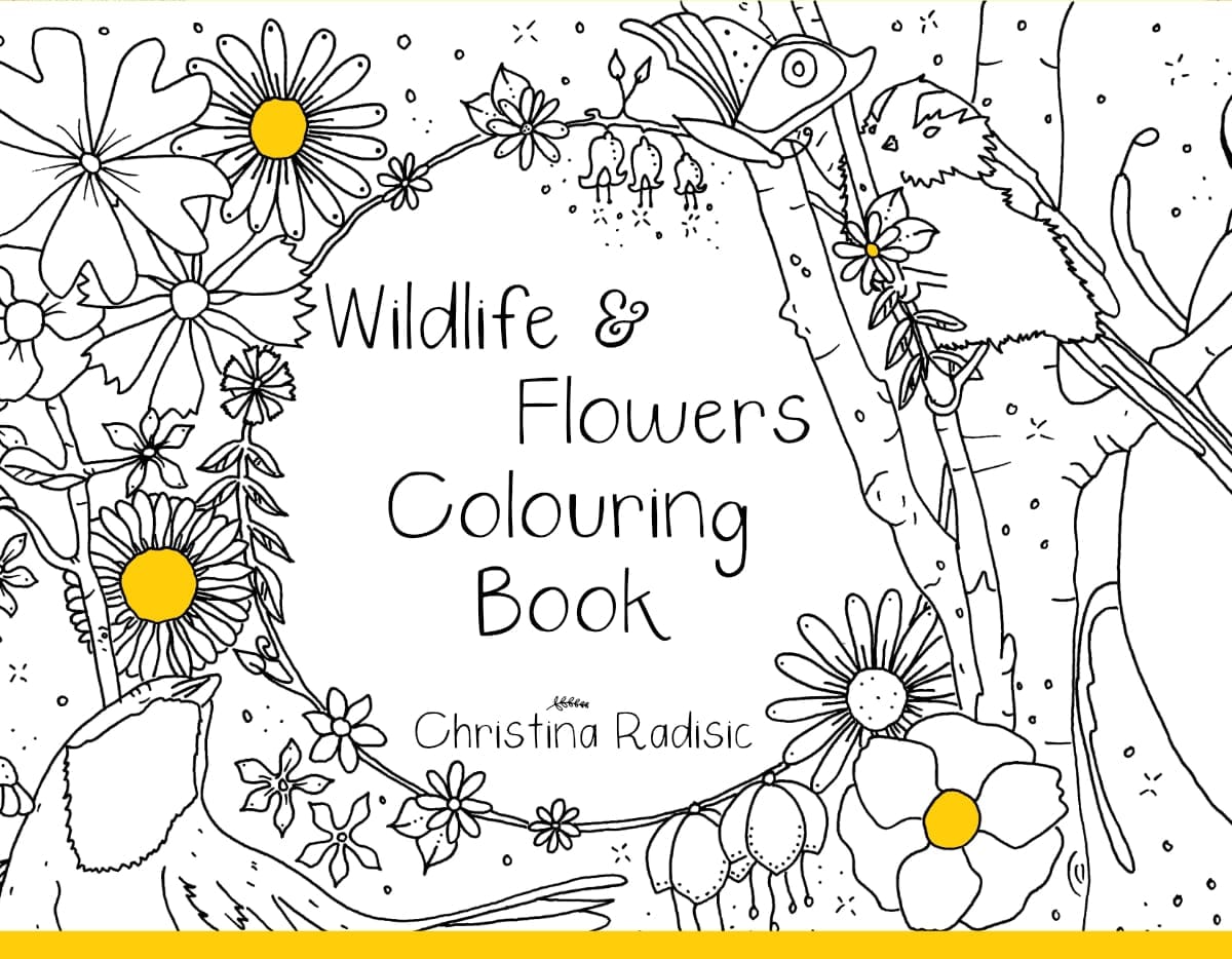 Wildlife and Flowers Colouring Book