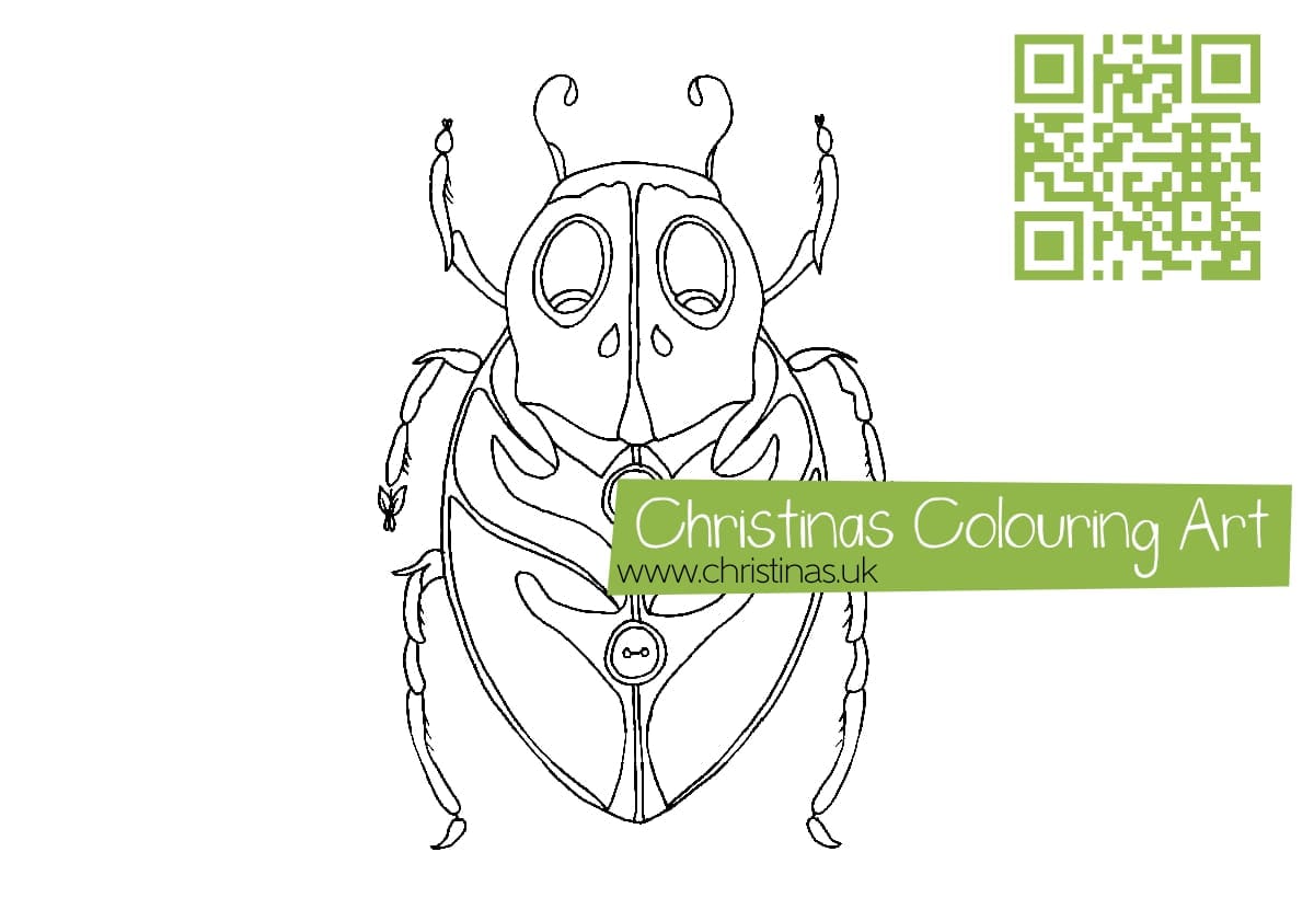 Download Colouring Page Beetle